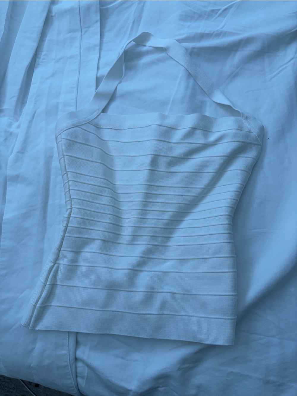 House of CB- White Strapless Bandage Bodysuit - Women Intimates & Sleepwear